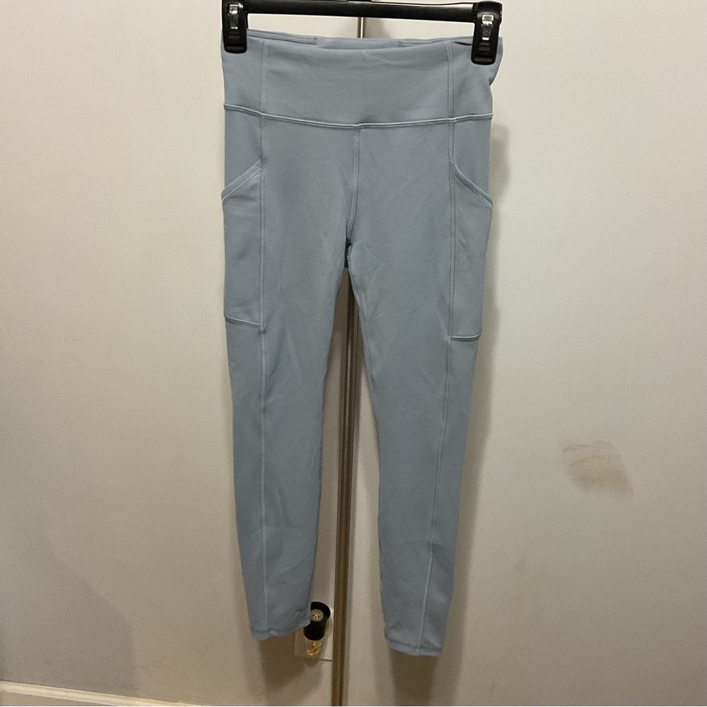 Lululemon Light Blue Leggings Size 4 - Picture 3 of 8